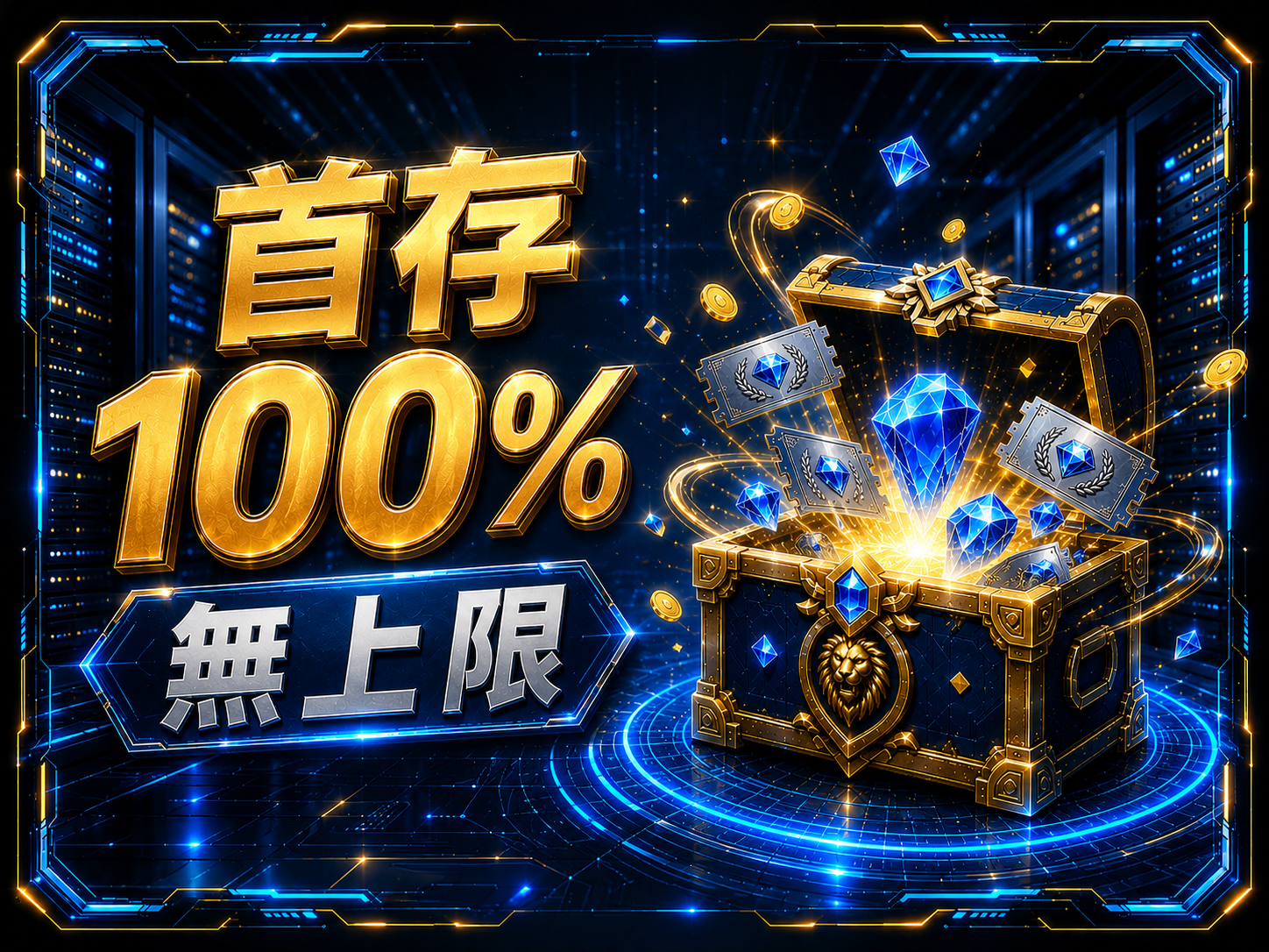 首存 100% 無上限