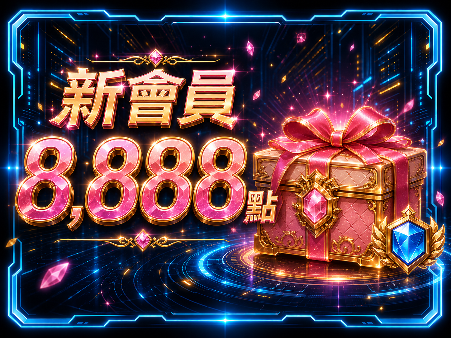 新會員 8888 點